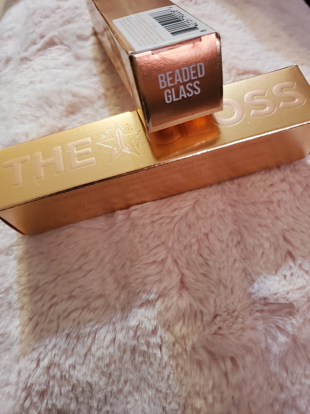 Jeffree Star Lip Gloss "Beaded Glass" - Rose Gold Packaging